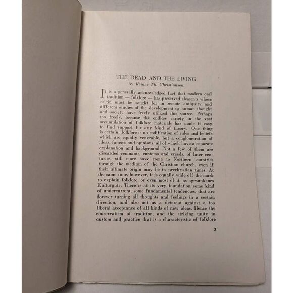 The Dead And The Living by Reidar Christiansen 1946 First Ed. Norwegian Folklore - Picture 7 of 10